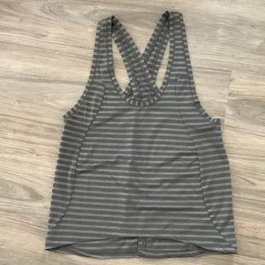 ZYIA Gray Nimbus Split Back Tank (EUC)